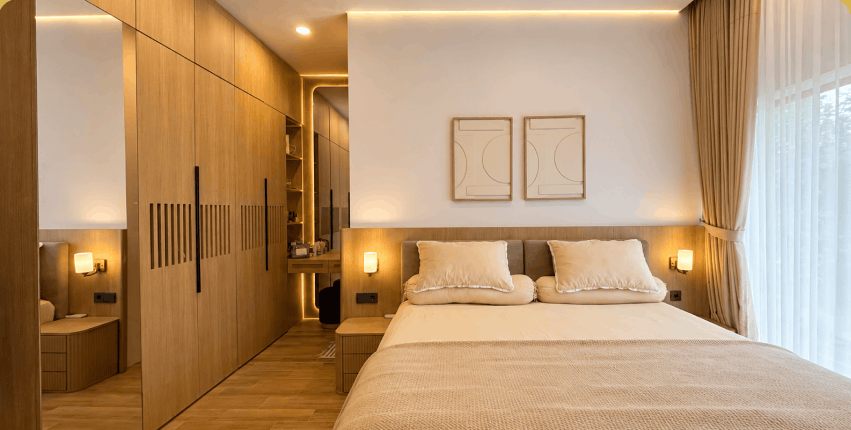 Kamar tidur hasil desain Saviera Styling, Rumah Bp. Galih Yogyakarta